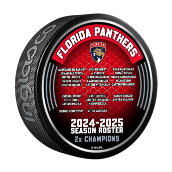 Florida Panthers puk 2025 Stanley Cup Champions Roster Logo Hockey