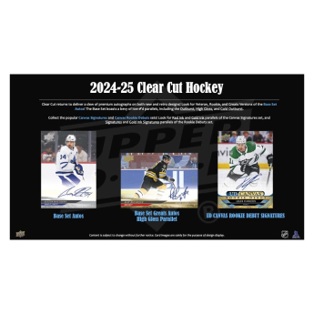 NHL boxy hokejové karty NHL 2024-25 Upper Deck Clear Cut Hobby Box