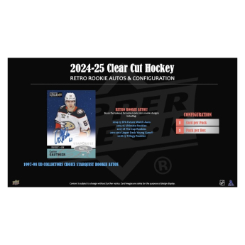 NHL boxy hokejové karty NHL 2024-25 Upper Deck Clear Cut Hobby Box
