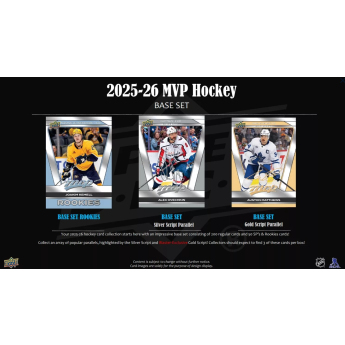 NHL boxy hokejové karty NHL 2025-26 Upper Deck MVP Hockey Retail Box