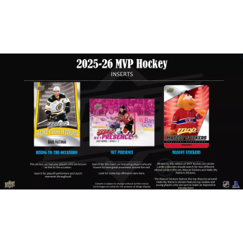 NHL boxy hokejové karty NHL 2025-26 Upper Deck MVP Hockey Retail Box