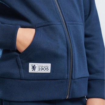 FC Chelsea dětská mikina s kapucí Full Zip navy