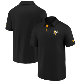 Pittsburgh Penguins pánské polo tričko Authentic Rinkside Performance black