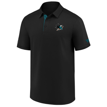 San Jose Sharks pánské polo tričko Authentic Rinkside Performance black