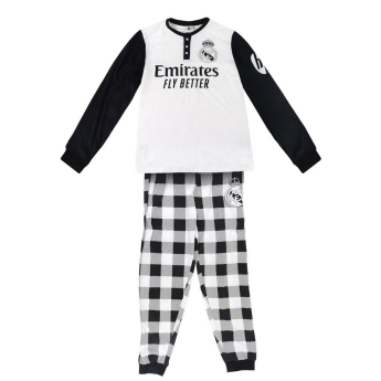 Real Madrid pánské pyžamo Long white