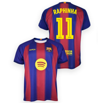 FC Barcelona fotbalový dres replica 25/26 Home Raphinha