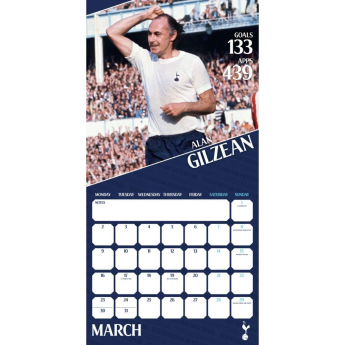 Tottenham Hotspur kalendář Legends Square 2026