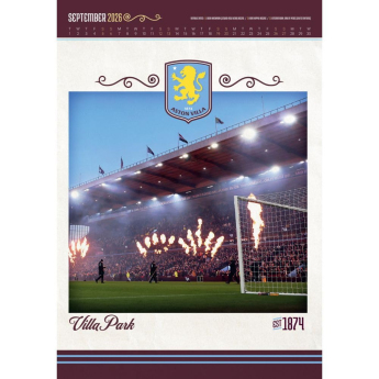 Aston Villa kalendář Deluxe 2026