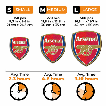 FC Arsenal dřevěné puzzle Crest 500 pcs