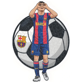 FC Barcelona dřevěné puzzle Pedri 150 pcs