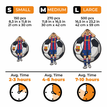 FC Barcelona dřevěné puzzle Pedri 270 pcs