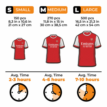 FC Arsenal dřevěné puzzle Jersey 500 pcs
