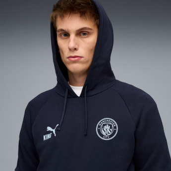 Manchester City pánská mikina s kapucí King navy