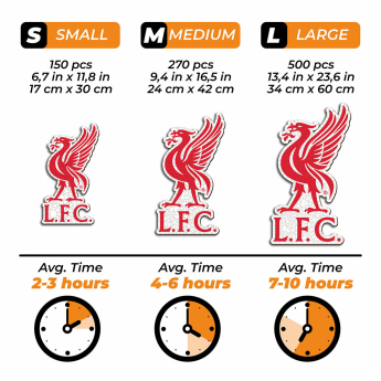 FC Liverpool dřevěné puzzle Liver Bird 500 pcs