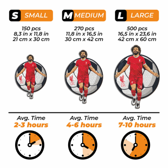 FC Liverpool dřevěné puzzle Mo Salah 270 pcs