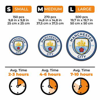 Manchester City dřevěné puzzle Crest 500 pcs