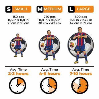 FC Barcelona dřevěné puzzle Lewandowski 150 pcs