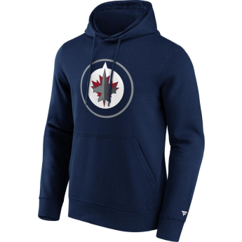 Winnipeg Jets pánská mikina s kapucí Primary Logo Graphic navy