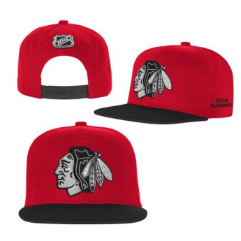 Chicago Blackhawks dětská čepice flat kšiltovka Essentials Flatbrim Snapback