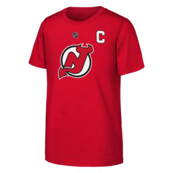 New Jersey Devils dětské tričko Nico Hischier Flat Captains N&N Ss Ctn red