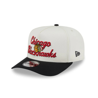 Chicago Blackhawks čepice baseballová kšiltovka New Era 950AF Chainstitch white
