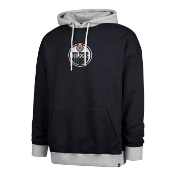 Edmonton Oilers pánská mikina s kapucí 47 Patch Drop Shoulder Hood black