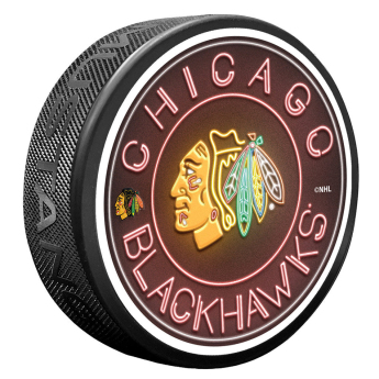 Chicago Blackhawks puk Neon