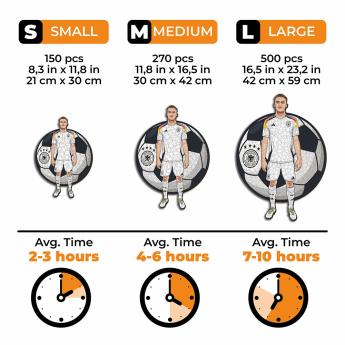 Fotbalové reprezentace dřevěné puzzle Germany Wirtz 500 pcs