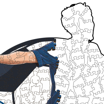 Paris Saint Germain dřevěné puzzle Vitinha 500 pcs