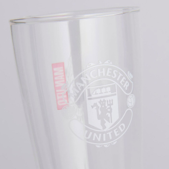Manchester United sklenice Mono Crest Tall Beer Glass