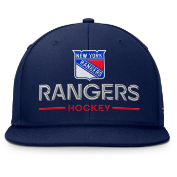 New York Rangers čepice flat kšiltovka Authentic Pro A/Cap Flat Brim Square Visor Structured Adjustable