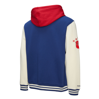 New York Rangers pánská mikina s kapucí Courtside Fleece Button Front Vintage Logo