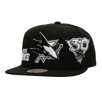 San Jose Sharks čepice flat kšiltovka Trifecta Snapback black