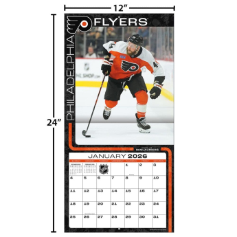 Philadelphia Flyers kalendář 2026 Wall