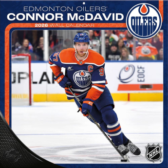 Edmonton Oilers kalendář Connor McDavid #97 2026 Wall
