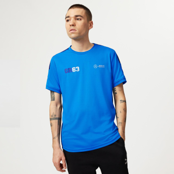 Mercedes AMG Petronas pánské tričko George Russell Sports blue F1 Team 2023