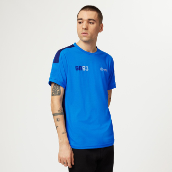 Mercedes AMG Petronas pánské tričko George Russell Sports blue F1 Team 2023