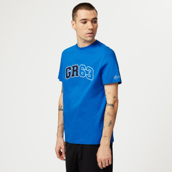 Mercedes AMG Petronas pánské tričko George Russell Logo blue F1 Team 2023