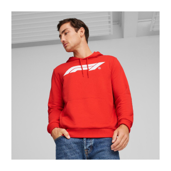 Formule 1 pánská mikina s kapucí Logo red 2024