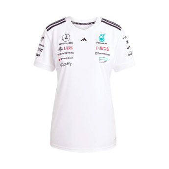 Mercedes AMG Petronas dámské tričko official Teamline Replica white F1 Team 2025