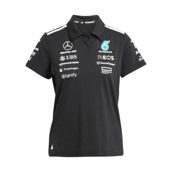 Mercedes AMG Petronas dámské polo tričko official Teamline Replica black F1 Team 2025