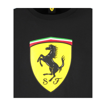 Ferrari dětské tričko Shield black F1 Team 2025