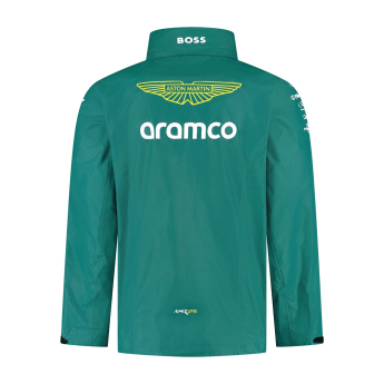 Aston Martin pánská bunda Rain official Teamline Replica green F1 Team 2025