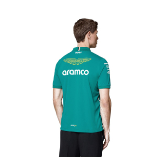 Aston Martin pánské polo tričko official Teamline Replica green F1 Team 2025