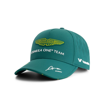 Aston Martin dětská čepice baseballová kšiltovka Alonso official Teamline Replica green F1 Team 2025