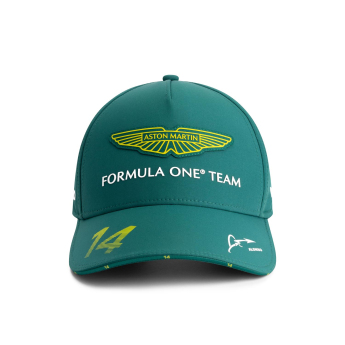 Aston Martin dětská čepice baseballová kšiltovka Alonso official Teamline Replica green F1 Team 2025