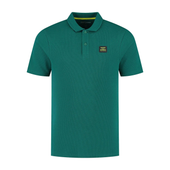 Aston Martin pánské polo tričko Tech Waffle green F1 Team 2025