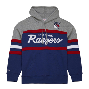 New York Rangers pánská mikina s kapucí Head Coach Hoodie Current Logo