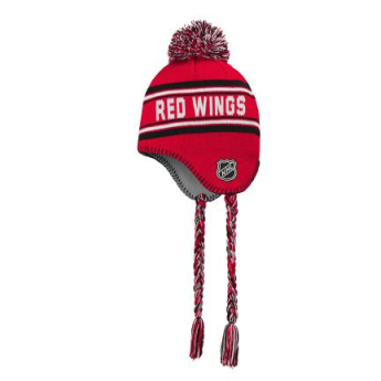 Detroit Red Wings dětská zimní čepice Jacquard Tassel Knit With Pom