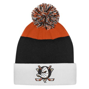 Anaheim Ducks dětská zimní čepice Essentials Cuffed Knit W Pom